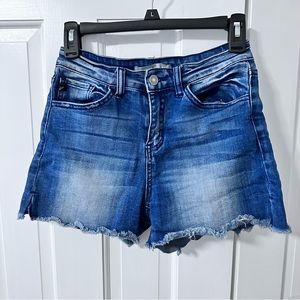 KanCan Mid‎ Rise Fray Hem Shorts for Women Size 26